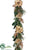 Poinsettia, Twig, Pine Garland - Gold Green - Pack of 2