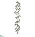 Silk Plants Direct Iced Pine Cone, Pine Garland - Green White - Pack of 3
