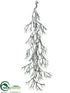Silk Plants Direct Pine Garland - Snow Green - Pack of 12