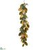 Silk Plants Direct Magnolia Leaf, Eucalyptus , Pine Garland - Green Gold - Pack of 4