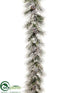 Silk Plants Direct Pine Cone, Pine Garland - Snow Green - Pack of 2