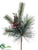 Pine Cone, Berry Pick - Green Red - Pack of 12