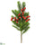 Berry, Pine Pick - Red Green - Pack of 24