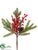 Berry, Pine Cone, Pine Pick - Green Red - Pack of 24