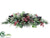 Cone, Berry, Pine, Holly Centerpiece - Red Brown - Pack of 2