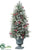 Snowed Pine, Cone, Berry, Holly Tree - Red Brown - Pack of 1