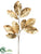 Metallic Magnolia Leaf Spray - Gold - Pack of 12