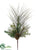 Pine Cone, Pine Spray - Green Green - Pack of 6