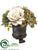 Rose, Hydrangea, Sedum, Pine - Green Mauve - Pack of 4