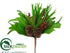 Silk Plants Direct Berry, Pine Cone, Staghorn, Pine Bouquet - Green Brown - Pack of 4