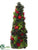 Pine Cone, Crabapple, Berry Cone Topiary - Red Green - Pack of 2