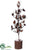 Pine Cone Topiary - Brown Snow - Pack of 1
