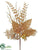 Ball, Fern, Leaf Spray - Gold - Pack of 12