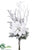 Poinsettia, Pine Cone, Pine Bundle - White Snow - Pack of 6