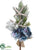Hydrangea, Starfish, Pine Spray - Blue Green - Pack of 6