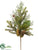 Magnolia Leaf, Pine, Pine Cone Spray - Green - Pack of 6