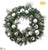 Ball, Pine Cone, Cedar Wreath With Light - Silver Green - Pack of 4