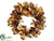 Pear, Pine Cone, Magnolia Leaf Wreath - Gold Antique - Pack of 2
