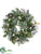 Pine, Berry, Cone Twig Wreath - Green Cream - Pack of 4