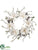 Magnolia, Pine Cone Wreath - White Snow - Pack of 2