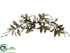 Silk Plants Direct Glitter Magnolia, Pine Cone Swag - Taupe - Pack of 2