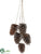 Pine Cone Hanger - Natural - Pack of 6