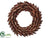 Pine Cone, Berry Wreath - Brown Red - Pack of 2