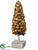 Glitter Pine Cone Table Top - Brown Gold - Pack of 4