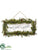 Magnolia Leaf, Pine, Pine Cone Merry Christmas Hanging Sign - Green - Pack of 2
