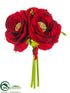 Silk Plants Direct Rose Bouquet - Red Gold - Pack of 12