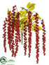 Silk Plants Direct Amaranthus Hanging Bush - Red - Pack of 12