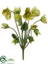 Silk Plants Direct Helleborus Bush - Green - Pack of 12