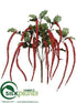 Silk Plants Direct Amaranthus Hanging Bush - Red - Pack of 12