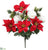 Velvet Poinsettia, Peony Bush - Red White - Pack of 12