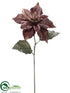Silk Plants Direct Charisma Poinsettia Spray - Chocolate - Pack of 12