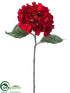 Silk Plants Direct Hydrangea Spray - Red - Pack of 12