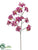 Glittered Hydrangea Spray - Lilac - Pack of 6