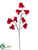 Glittered Phalaenopsis Orchid Spray - Red - Pack of 12