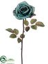 Silk Plants Direct Rose Spray - Peacock Dark - Pack of 12