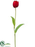 Silk Plants Direct Tulip Spray - Red - Pack of 24