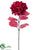 Hydrangea Spray - Red Glittered - Pack of 12