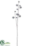 Silk Plants Direct Ball Spray - Silver - Pack of 12