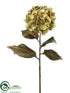 Silk Plants Direct Glittered Hydrangea Spray - Green - Pack of 12