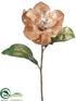 Silk Plants Direct Glitter Magnolia Spray - Rose Gold - Pack of 12