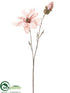 Silk Plants Direct Magnolia Spray - Mauve Glittered - Pack of 12