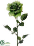 Silk Plants Direct Glitter Rose Spray - Green - Pack of 12