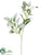 Flocked Lamb's Ear Spray - Green Gray - Pack of 12