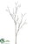 Glitter, Snow Twig Spray - White Brown - Pack of 24