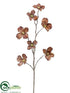 Silk Plants Direct Frosted Dogwood Spray - Brown - Pack of 12