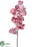 Silk Plants Direct Phalaenopsis Orchid Spray - Red Snow - Pack of 12